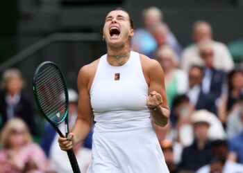 Sabalenka em Wimbledon.