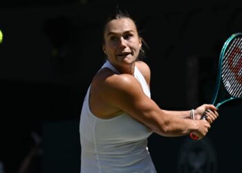 Sabalenka em Wimbledon.
