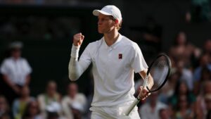Sinner em Wimbledon.
