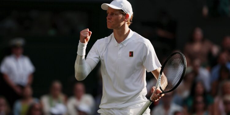 Sinner em Wimbledon.