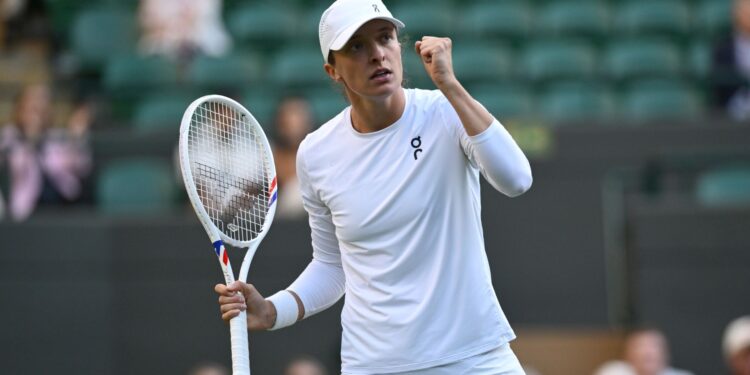 Swiatek em Wimbledon.