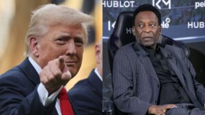 Donald Trump falo sobre Pelé durante o Mundial.
