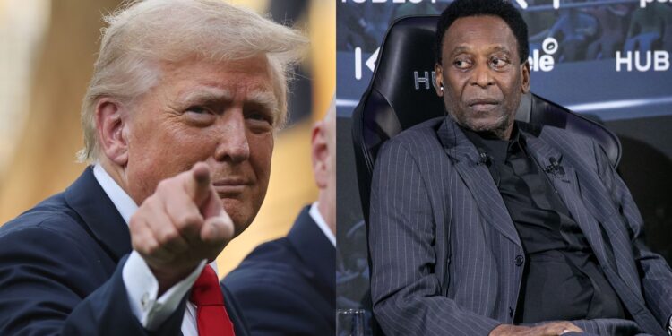 Donald Trump falo sobre Pelé durante o Mundial.