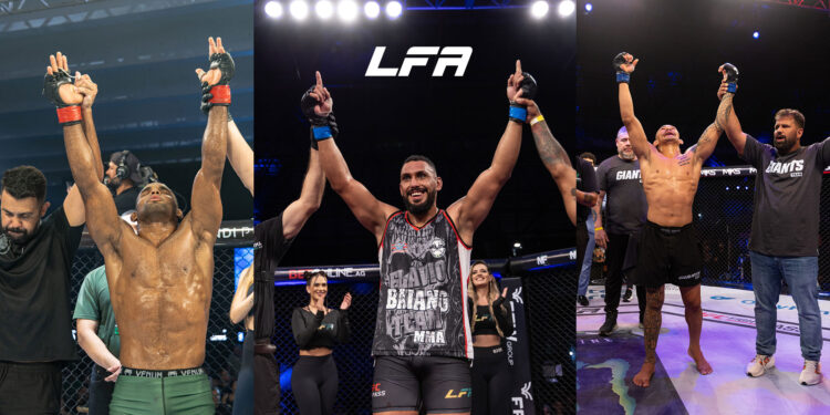 Trinca brasileira assinou com o UFC - Divulgação/LFA Brasil