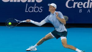 Sinner durante partida em Cincinnati