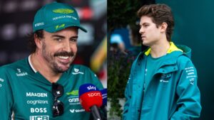 Fernando Alonso e Felipe Drugovich na F1.