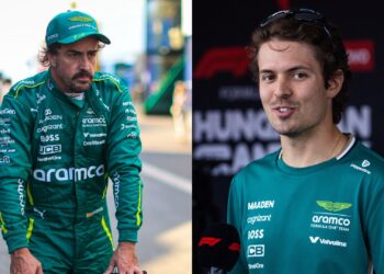 Fernando Alonso e Felipe Drugovich na F1.