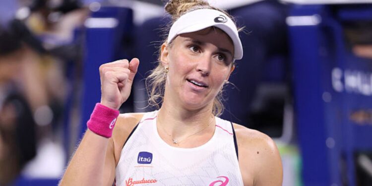 Bia Haddad comemora vitória no US Open