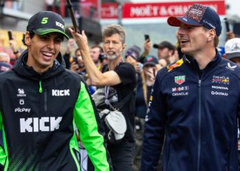 Gabriel Bortoleto e Max Verstappen na F1.