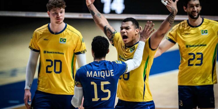 Brasil vence na VNL.