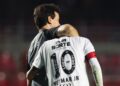 Diniz e Neymar após Santos x Vasco.