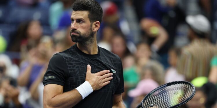 Novak Djokovic no US Open.