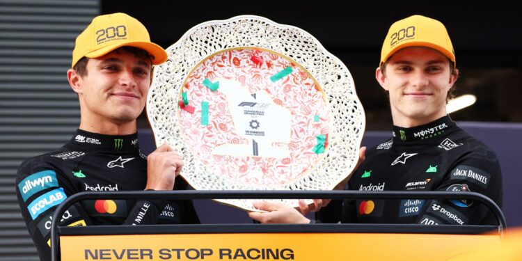 Lando Norris e Oscar Piastri na McLaren pela F1.