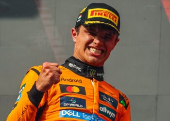 Lando Norris, piloto da McLaren na F1.