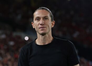 Filipe Luís, técnico do Flamengo.