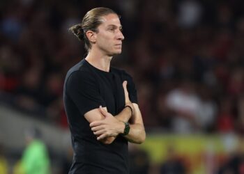 Filipe Luís, técnico do Flamengo.