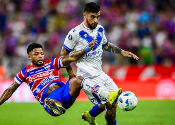 Marinho durante jogo do Fortaleza contra o Vélez