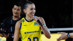 Gabi após vitória do Brasil sobre a Grécia