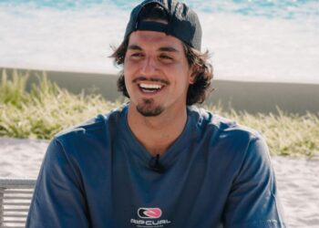 Gabriel Medina durante entrevista exclusiva ao SportBuzz