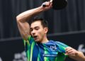 Hugo Calderano perde para Benedikt Duda no Europe Smash.