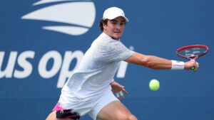 João Fonseca em ação no US Open