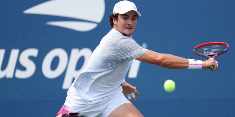 João Fonseca em ação no US Open
