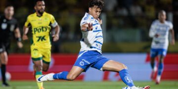Kaio Jorge durante jogo contra o Mirassol pelo Brasileirão