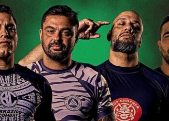 Dedé Baeta, Raphael Nóbrega, Neto Aranha e Danilo Souza são os quatro atletas confirmados no GP da categoria até 100kg – Foto: divulgação