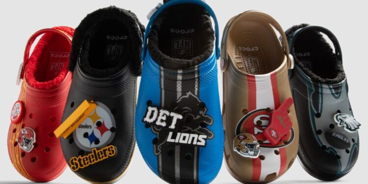 NFL e Crocs fazem parceria para 2025.
