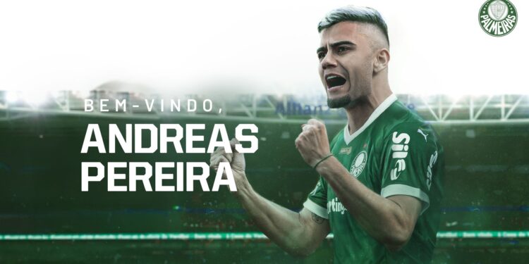 Andreas Pereira é anunciado pelo Palmeiras