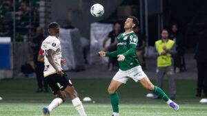 Libertadores: lance da partida entre Palmeiras e Universitario