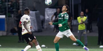 Libertadores: lance da partida entre Palmeiras e Universitario