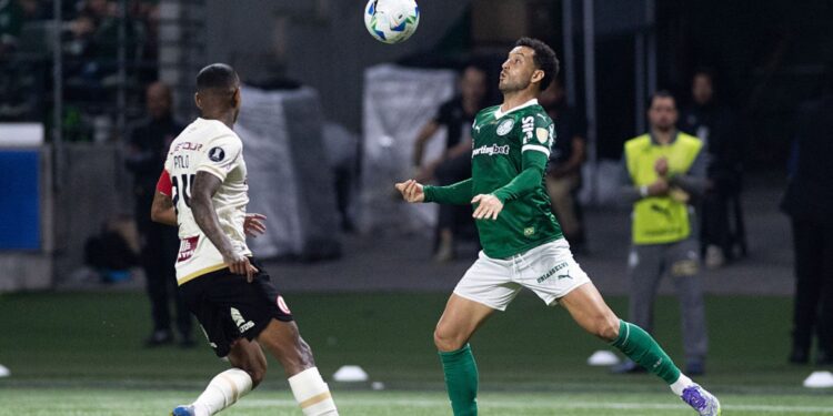 Libertadores: lance da partida entre Palmeiras e Universitario