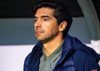 Abel Ferreira em Palmeiras x Corinthians.