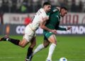 Palmeiras x Universitario: Lance do jogo de ida, no Peru