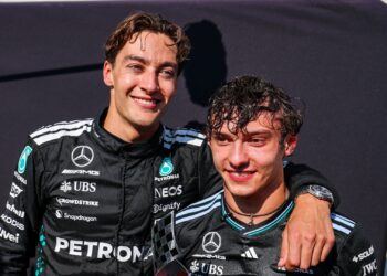 George Russell e Kimi Antonelli na F1.