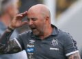Sampaoli durante sua primeira passagem pelo Santos