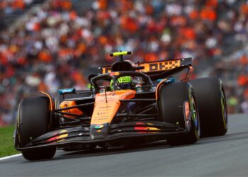 Lando Norris no GP da Holanda.
