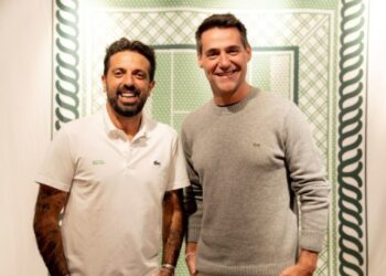 Tico Sayhoun, CEO da Turn On The Light, e Pedro Zannoni, CEO Lacoste LATAM
