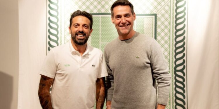 Tico Sayhoun, CEO da Turn On The Light, e Pedro Zannoni, CEO Lacoste LATAM