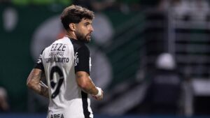 Yuri Alberto durante partida do Corinthians