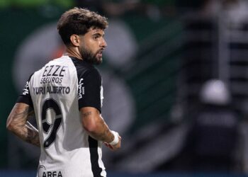 Yuri Alberto durante partida do Corinthians