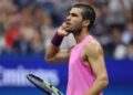 Carlos Alcaraz no US Open.