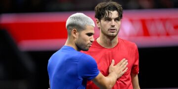Alcaraz foi dominado por Fritz na Laver Cup