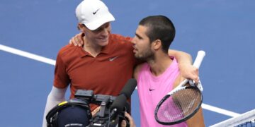 Sinner e Alcaraz na final do US Open.