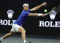 Alcaraz em ação na Copa Davis 2025