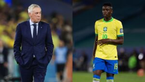 Ancelotti e Luiz Henrique na Seleção Brasileira.