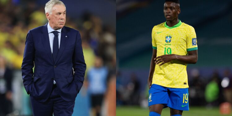 Ancelotti e Luiz Henrique na Seleção Brasileira.