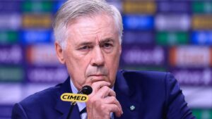 Carlo Ancelotti durante convocação do Brasil