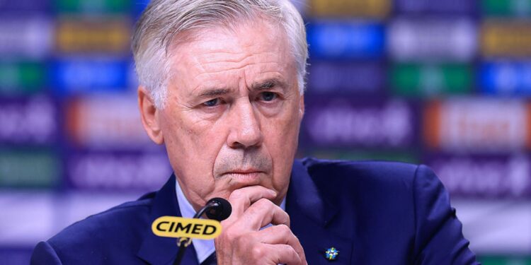 Carlo Ancelotti durante convocação do Brasil
